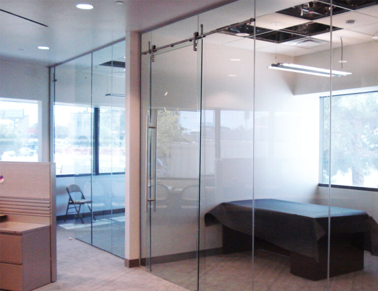 glass door